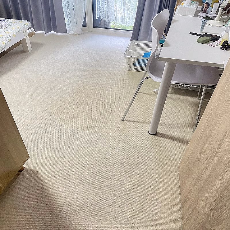 地毯米白色满铺大面积婚纱摄影服装拍照直播衣帽间奶油风卧室地垫