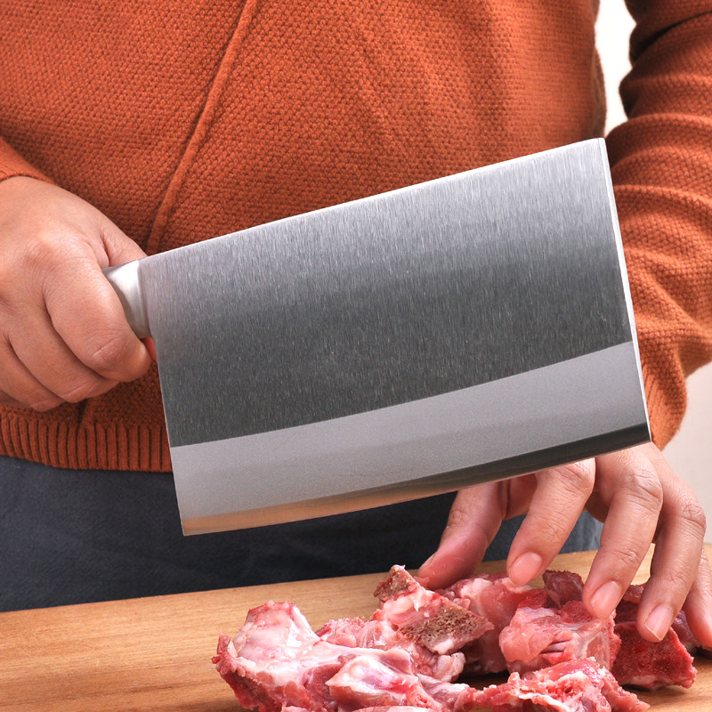 十八子作菜刀斩切刀砍骨切片刀厨师专用家用桑刀阳江十八子菜刀