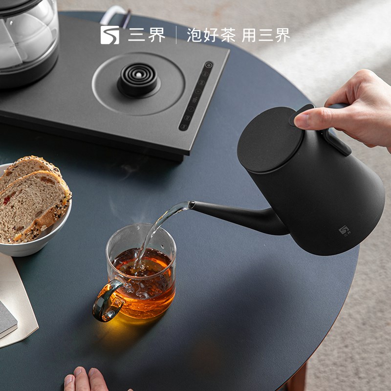 三界茶具DK3多功能烧水壶嵌入式自动上水消毒茶杯电水壶泡茶专用
