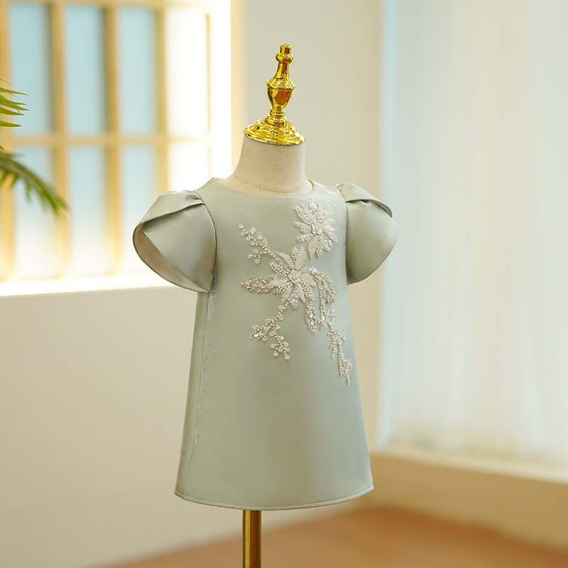 周岁礼服女宝宝中国风女童旗袍一岁生日裙儿童摄影中式连衣裙夏季
