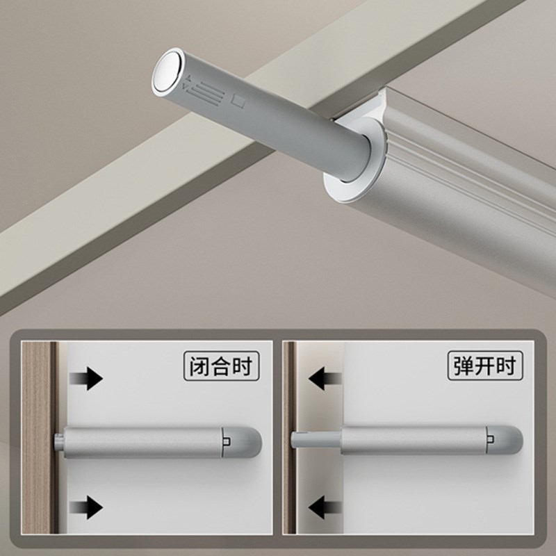 衣橱柜门强磁按压自反弹器多功能免装拉手抽屉隐形门碰珠弹簧开门