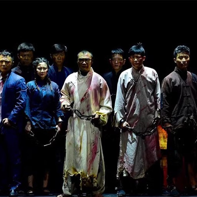 话剧雨花台舞台演出服老百姓万圣节革命党地下党服囚血衣江姐狱友