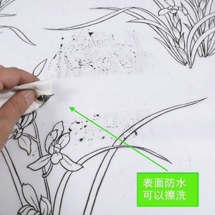 自粘窗花纸卫生间浴室移门磨砂玻璃贴纸透光不透明遮光厨房窗户膜