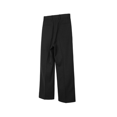 DESERTO 23AW 羊毛精纺500G重磅宽松直筒垂感A字微喇西裤休闲长裤