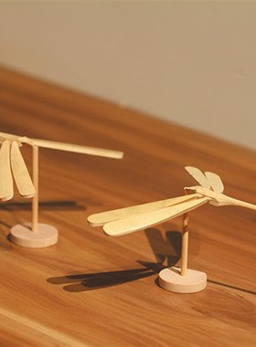 纯手工竹制作平衡竹蜻蜓创意80后怀旧工艺品摆件传统家居饰品包邮