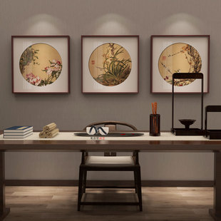 米亦堂x郎世宁 新中式日式工笔花鸟国画客厅餐厅茶室书房玄关挂画