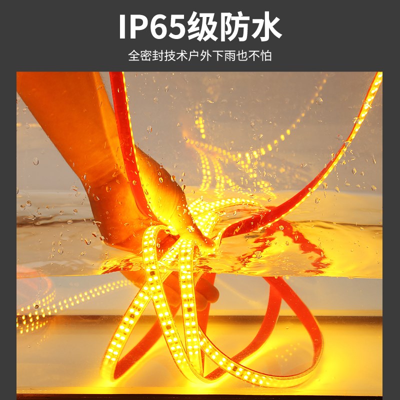 灯条led灯带24v/36v户外防水工程照明养殖塔吊工地地下室专用灯带