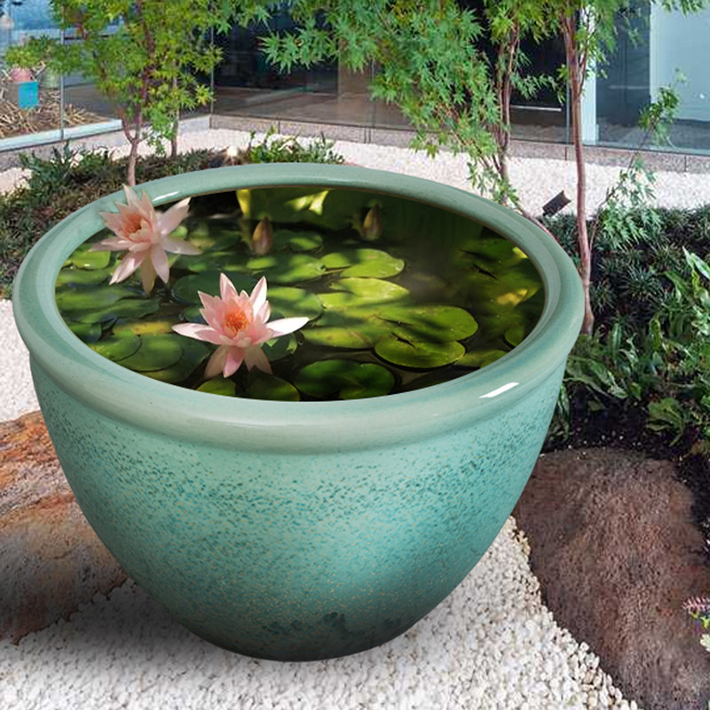 景德镇陶瓷鱼缸锦鲤缸睡莲缸荷花乌龟缸书画缸大水缸碗莲花盆摆件