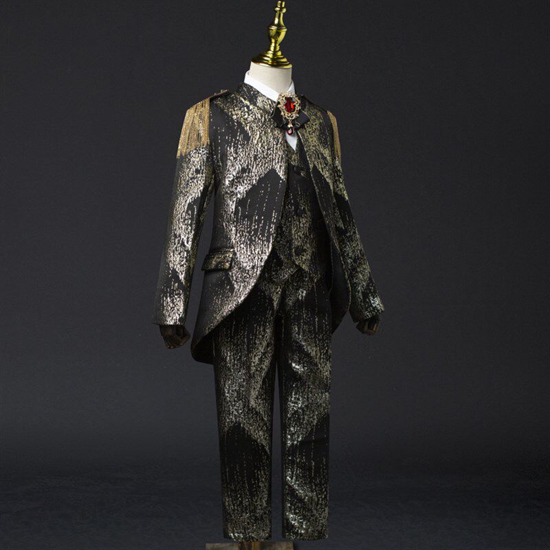 男童礼服租小西服套装朗诵独唱模特走秀礼服小主持人钢琴演出燕尾