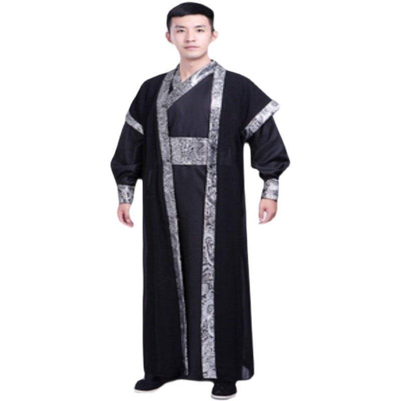 成人古装汉服男国学馆夫子书生直裾大氅官服朝服演出服装古代大臣