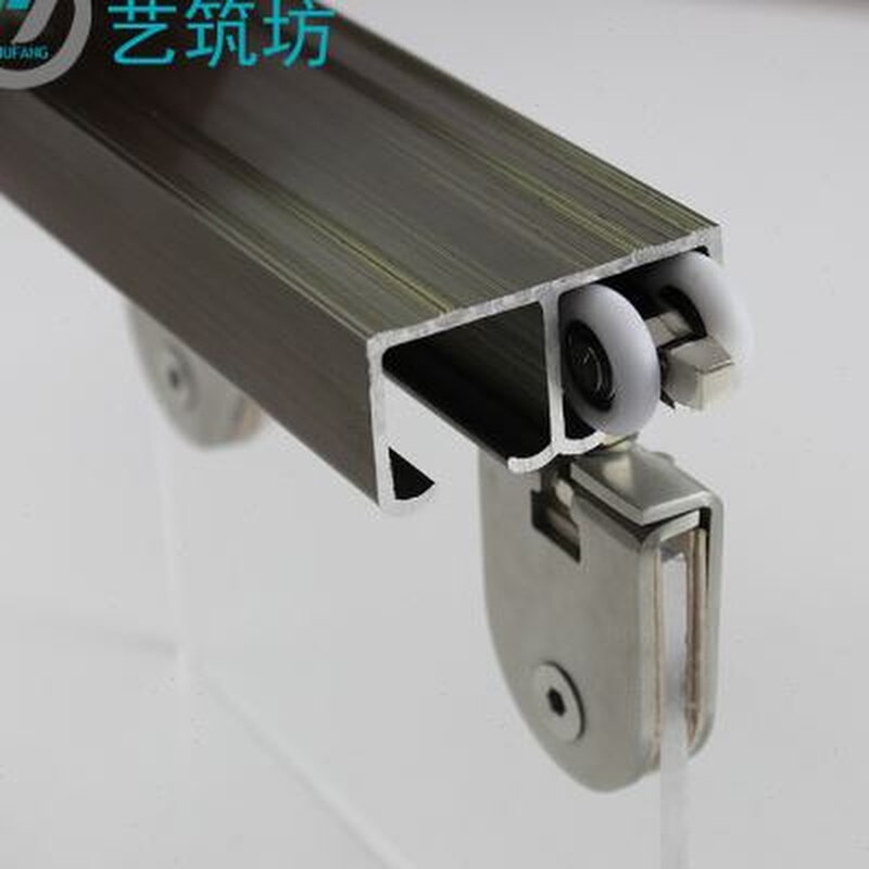 铝合金加厚移门上吊轨玻璃门双A轨道吊趟拉门滑道滑槽吊滑木门轮