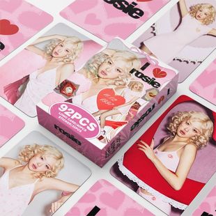 92张小卡ROSE新专辑ROSIE周边收藏照片卡迷你贴纸自印LOMO卡贺卡