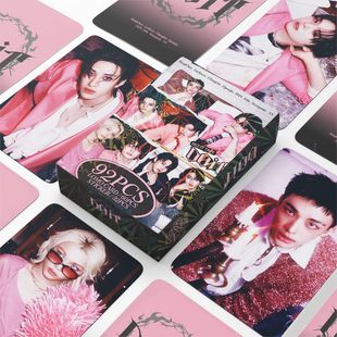 新专辑照片卡明星贴纸贺卡LOMO卡 Kids 现货92张小卡Stray