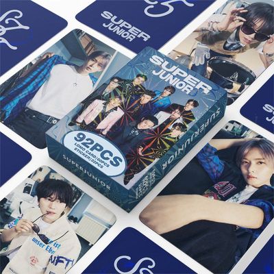 新92张小卡SUPER JUNIOR周边明星明信片收藏照片卡贴纸LOMO卡批发