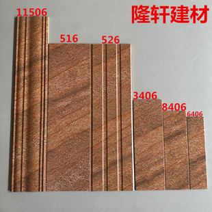 幻彩红亮光面外墙砖11.5x60 15x50 10x30 6x24窗套线屋檐线条瓷砖