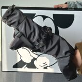 新款 洋气小狗帅气可牵引狗狗超萌宠物专用户外防风外出衣服冲锋衣