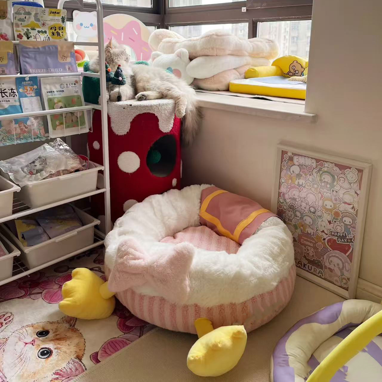 猫窝冬季保暖加绒宠物窝