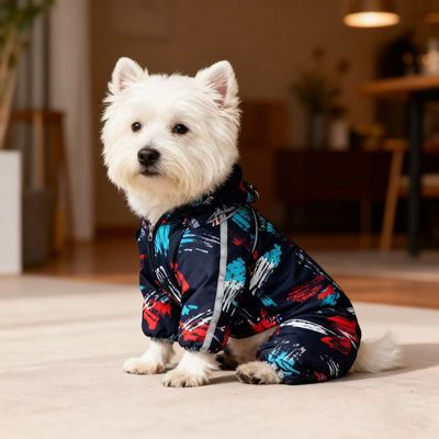 宠物衣服冬装泰迪吉娃娃包肚子防寒四脚衣棉服超保暖狗狗衣服加厚