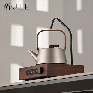 自动上水胡桃木电陶炉家用煮茶器璃壶静音抽水小型电磁炉电茶炉玻