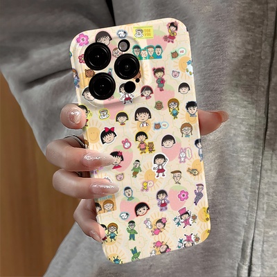 适用苹果16pro手机壳女iPhone15promax新款14小米xsmax卡通13华为mate红米oppo防摔16e小丸子vivo套12荣耀11