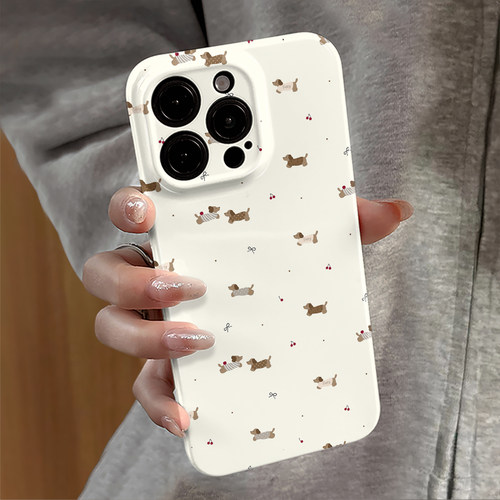 适用苹果15proamx手机壳女iPhone16pro新款14小米mate华为13可爱xsmax腊肠狗oppo红米16e防摔vivo套12荣耀11