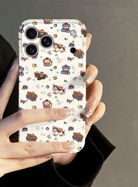 烟花小马适用苹果16promax手机壳iPhone17pro可爱iP15pro新款14简约13防摔套oppo12小米卡通华为荣耀vivo红米