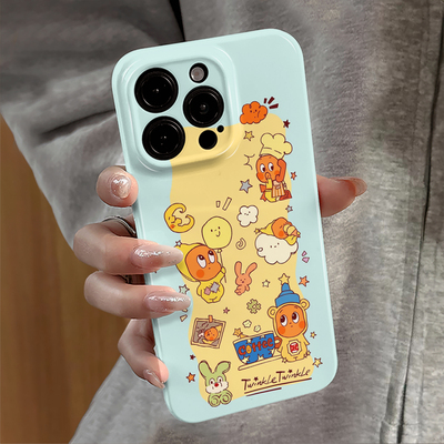 适用苹果17promax手机壳iPhone16pro卡通15pro新款14华为13小米12防摔套oppo满屏星星人全包11红米vivo荣耀e