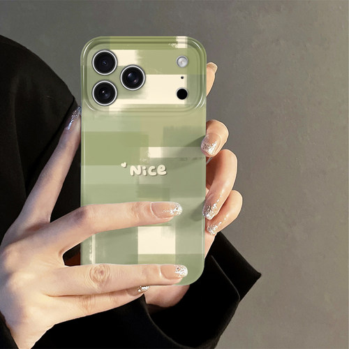 拼接格纹适用苹果17pro手机壳iPhone16promax新款iP15pro春日14韩系13防摔套oppo12小米简约华为荣耀vivo红米