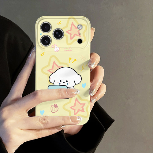 工作小狗适用苹果18promax手机壳iPhone17pro可爱16日韩15卡通oppo14防摔套13十八新款华为荣耀小米vivo红米
