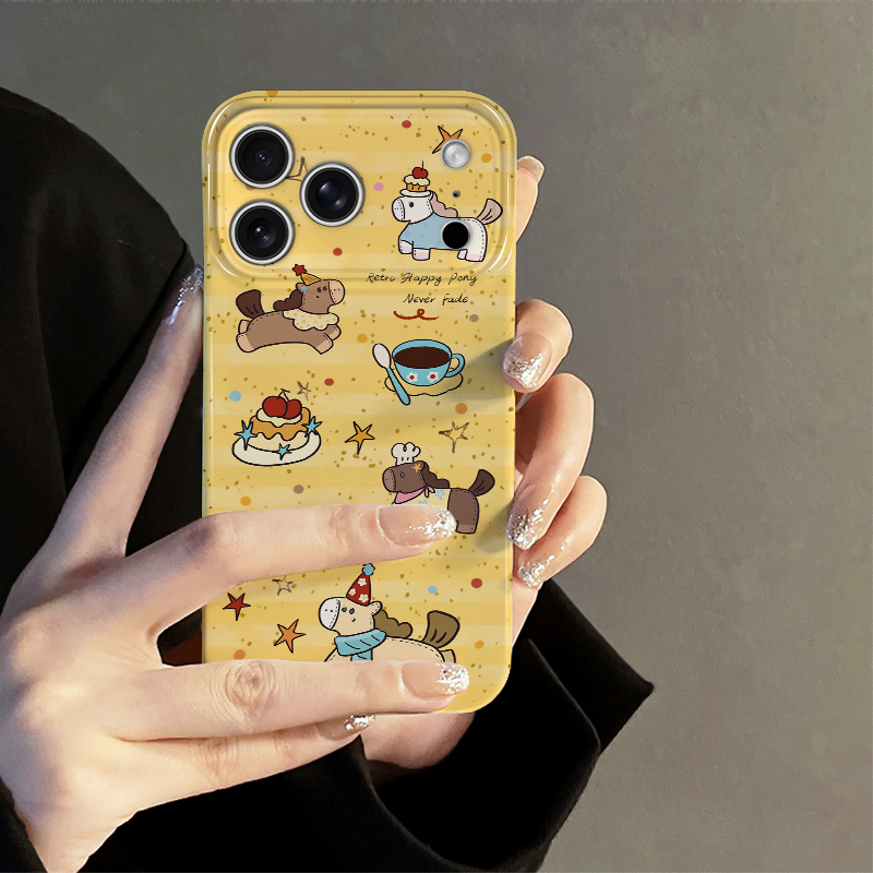 满屏小马适用苹果16pro手机壳iPhone17promax新款15pro可爱14国风13防摔套卡通12小米oppo华为11荣耀vivo红米