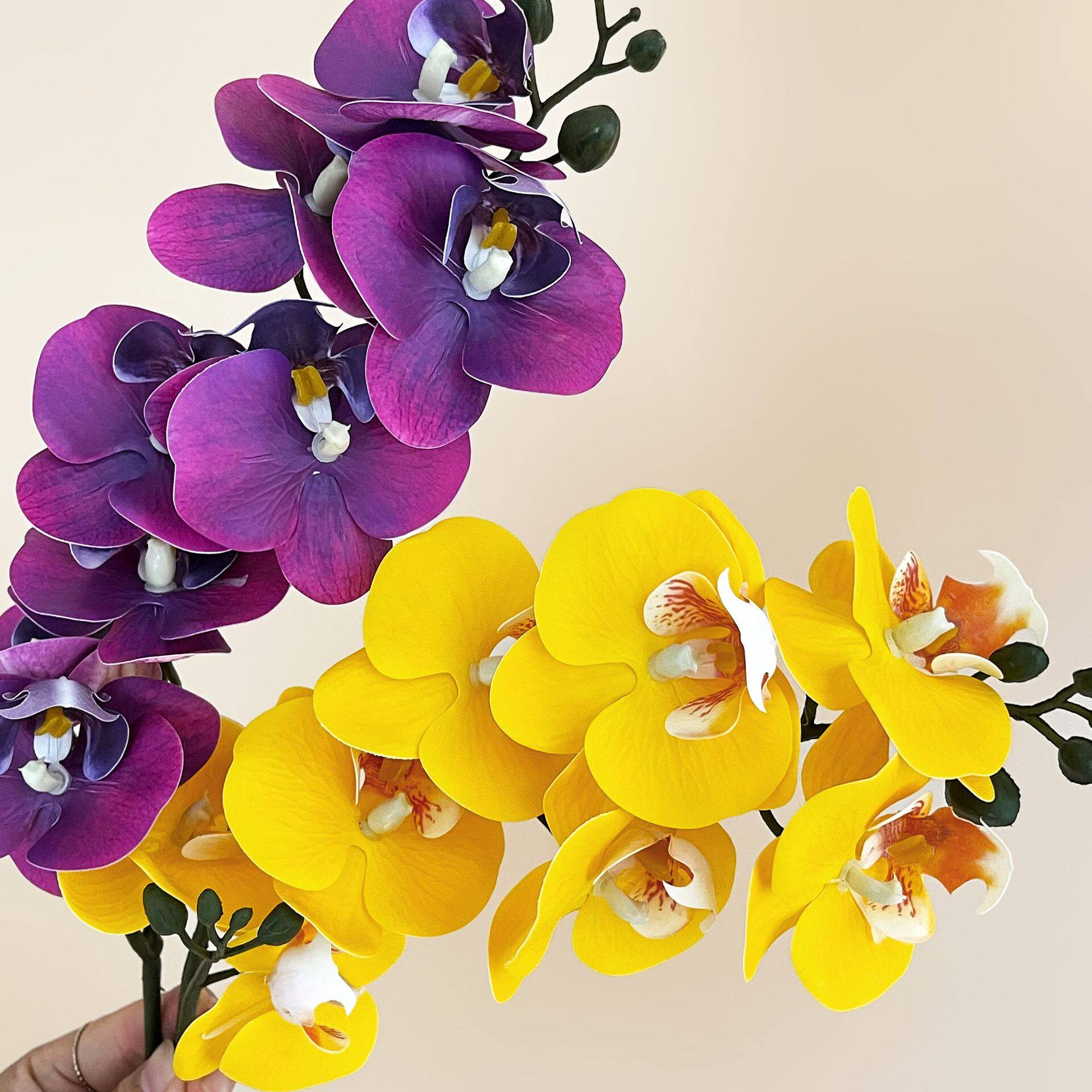 8头仿真花蝴蝶兰欧式家