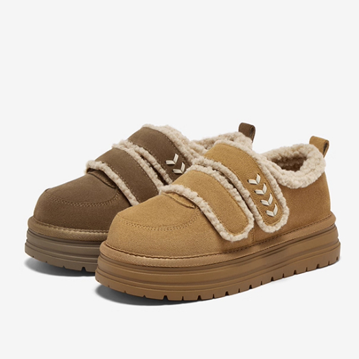 专柜正品百思图2025冬季新款女鞋毛毛鞋棉鞋厚底雪地靴W2518DM5