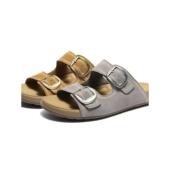 一字拖凉鞋 男休闲透气真皮勃肯鞋 9CG01BT6 百丽2026夏款 专柜正品