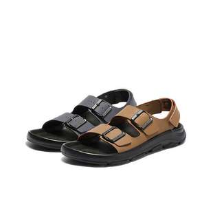 魔术贴户外透气沙滩凉拖鞋 百丽男鞋 2025夏季 男士 8RL01BL5 休闲凉鞋