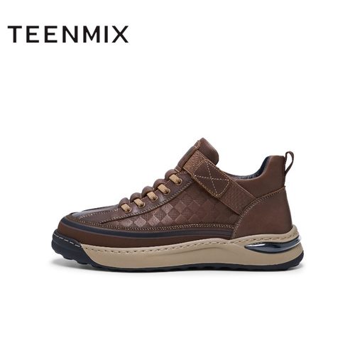 专柜正品天美意2024冬新款商场同款帅气时尚男休闲板鞋3YG01DM4