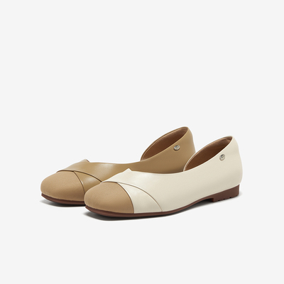 Bata中空凉鞋女2025春季商场新款羊皮软底舒适百搭单鞋AFZ44AK5