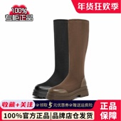 百丽Belle女靴子24冬季 厚底长筒靴骑士靴瘦瘦弹力靴B2132DG4