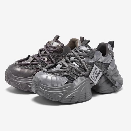 专柜正品百思图2026春新款女鞋网面透气老爹鞋运动休闲鞋B8155AM6