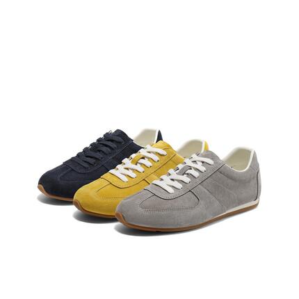 百丽女鞋子复古阿甘德训鞋女2025春季新款运动休闲鞋D7G1DAM5