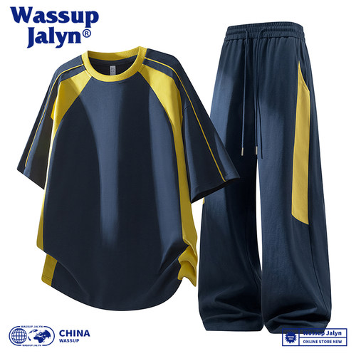 WASSUPJALYN夏季痞帅男套装