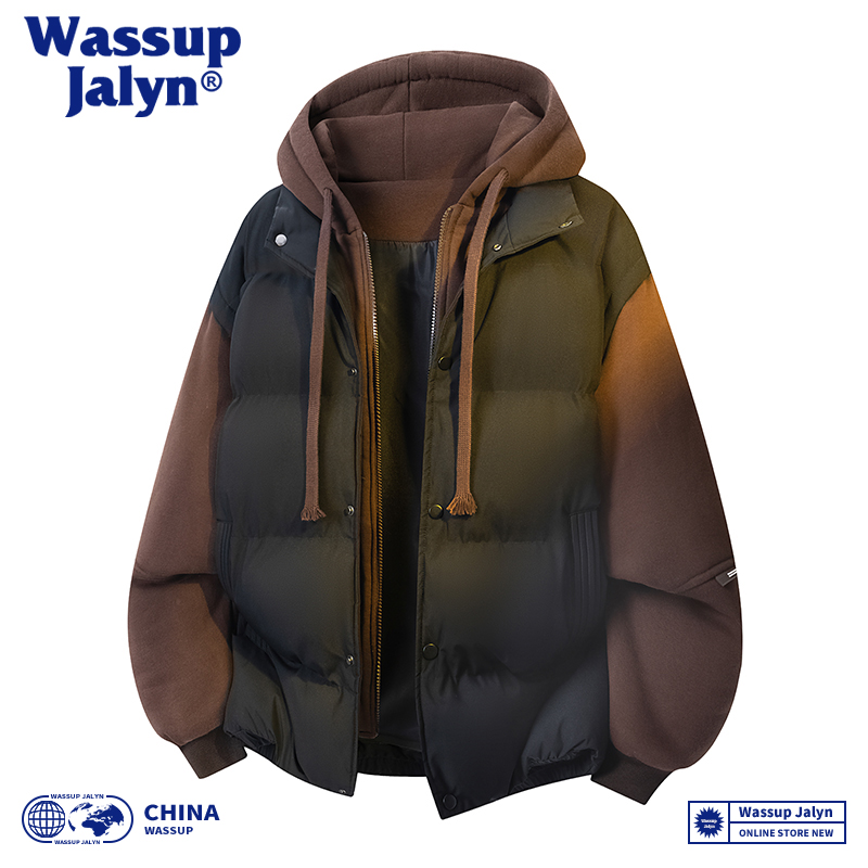WASSUP JALYN羽绒棉服男女冬季厚棉袄连帽外套韩版潮流宽松ins潮
