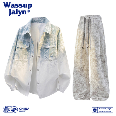 WASSUPJALYN春秋痞帅男装套装