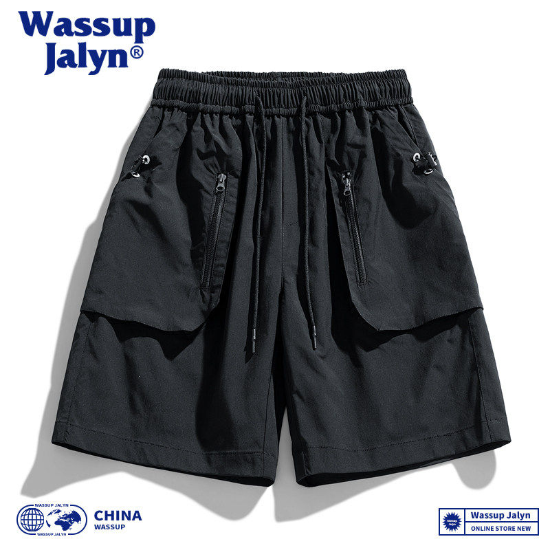 WASSUP JALYN美式工装短裤男夏季潮牌宽松运动男生直筒休闲五分裤,男装,短裤,淘宝优惠券,粉丝福利购,淘宝优惠卷