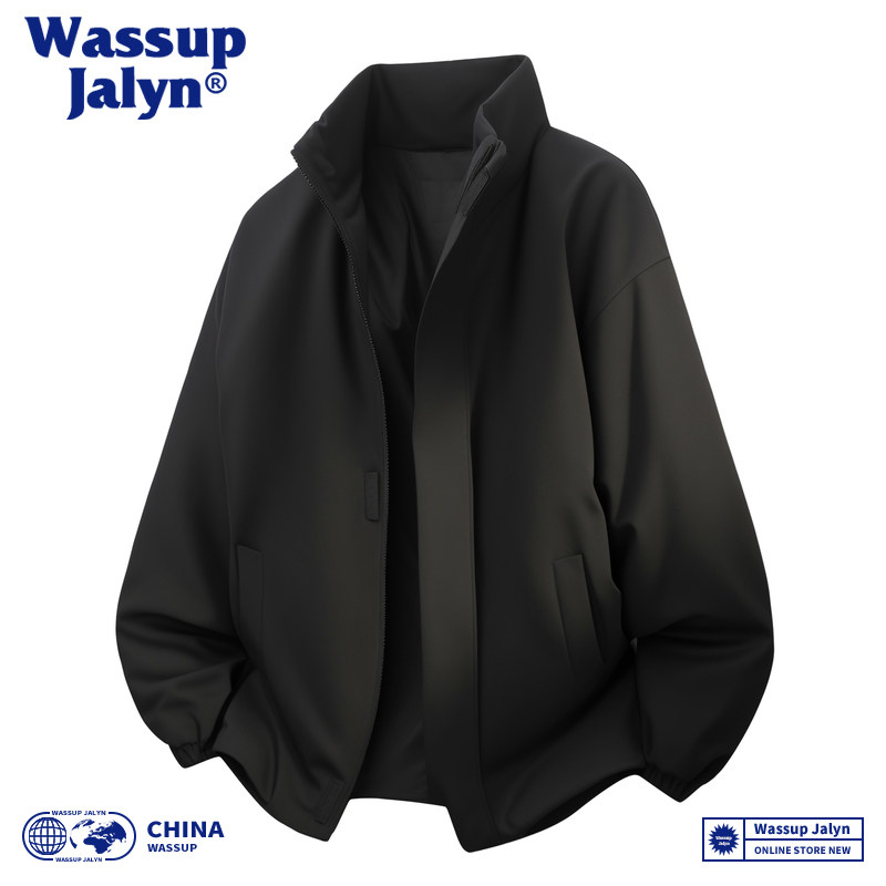 WASSUP JALYN立领飞行夹克棉服男士秋冬季加厚保暖男装面包服外套