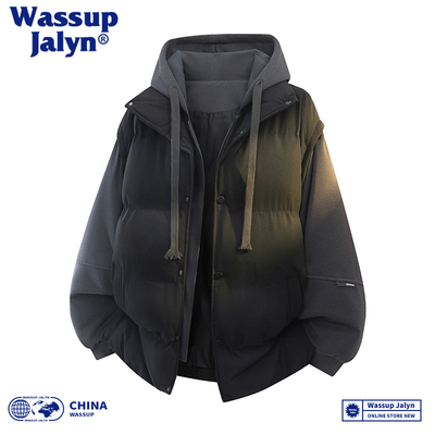 WASSUP JALYN美式羽绒棉衣男士面包服2025新款外套宽松潮牌棉服男