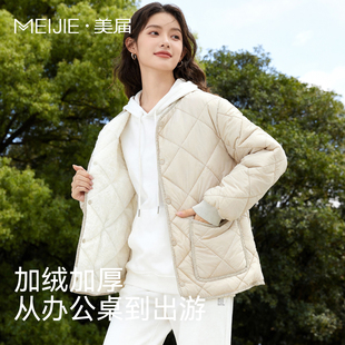 棉服女羽绒加绒轻盈保暖内胆配大衣冲锋衣羽绒服医护值班专用外套