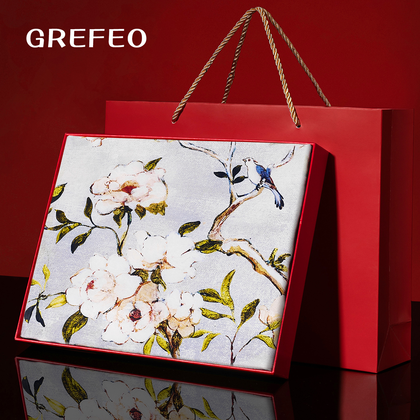 双面花罗高级感2025新款大方巾100%桑蚕丝巾女送妈妈母亲生日礼物