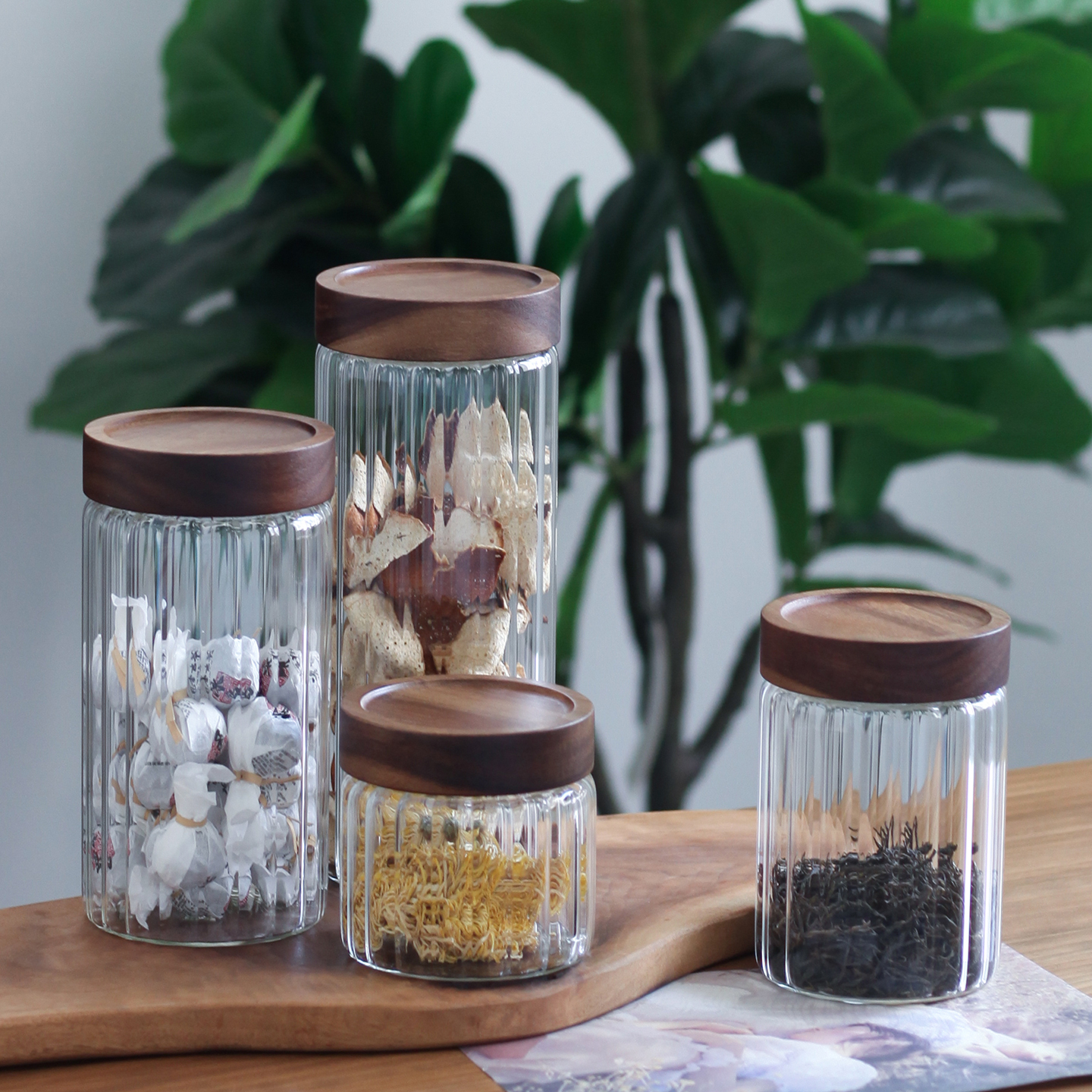 玻璃陈皮茶叶罐玻璃密封罐