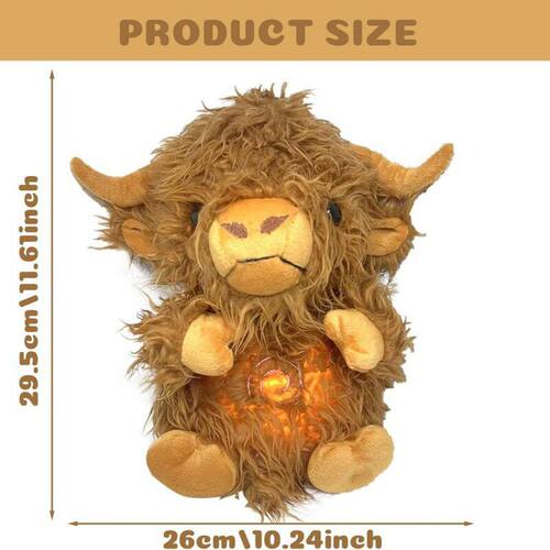 跨境新品网红Highland Cow仿真苏格兰地牛长毛绒玩具牛公仔