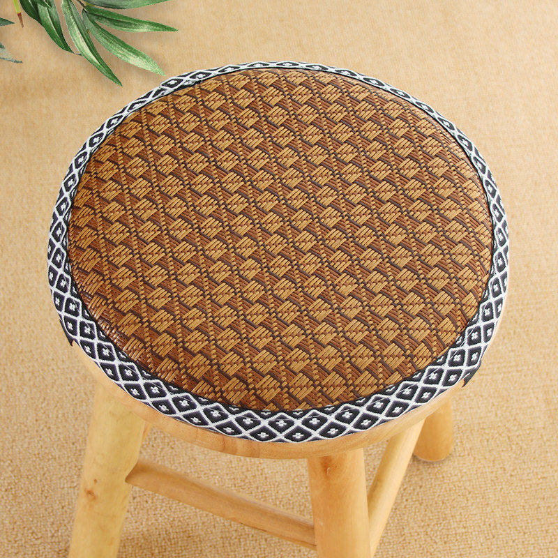 夏季凉垫圆形坐垫防屁股痛公室久坐凉席椅垫凳垫子两面藤椅座满,居家布艺,沙发垫,淘宝优惠券,粉丝福利购,淘宝优惠卷